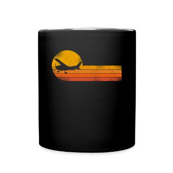 Airplane Pilot Vintage - Full Colour Mug - black - Front