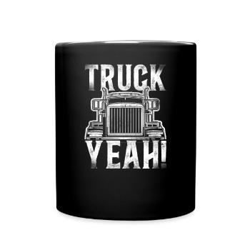 Trucker Truck Driver Vintage Truck - Tasse einfarbig - Schwarz - Vorne