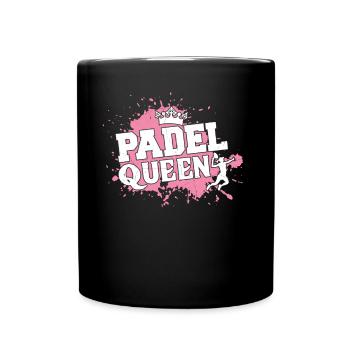 Padel Queen for Best Padel Player - Full Colour Mug - black - Front