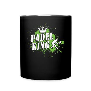 Padel King For the Best Padel Player - Tasse einfarbig - Schwarz - Vorne