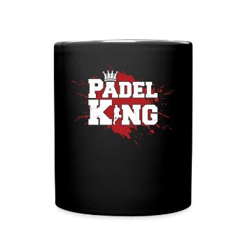 Padel King For the Best Padel Player - Tasse einfarbig - Schwarz - Vorne