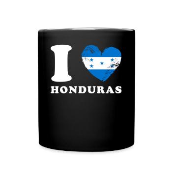 I love Honduras - Full Colour Mug - black - Front