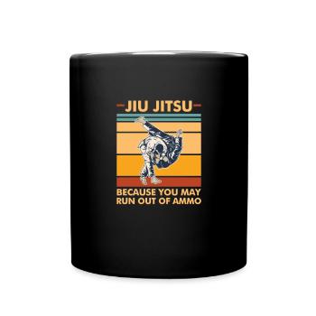 Jiu-Jitsu - Tasse einfarbig - Schwarz - Vorne