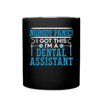 I'm A Dental Assistant Dentistry Oral Care Teeth - Full Colour Mug - black - Front