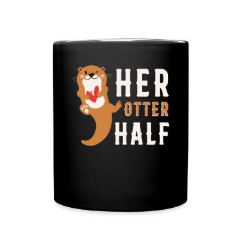 Her Otter Half - Full Colour Mug - black - Front