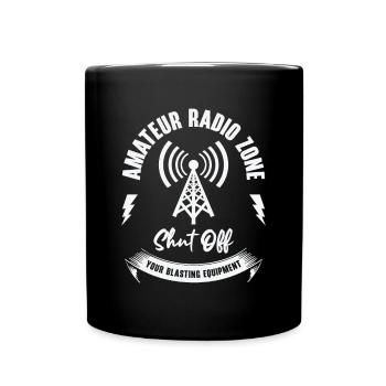 Funk Amateur Funker Funken Radio Hobby Geschenk - Tasse einfarbig - Schwarz - Vorne
