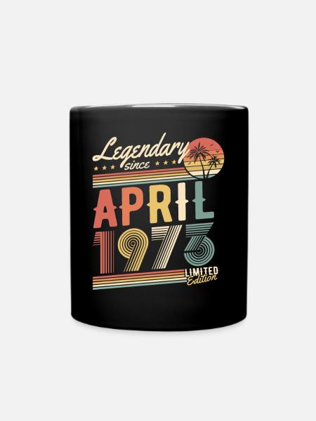 Limited Edition April 1973 - Tasse einfarbig - Schwarz
