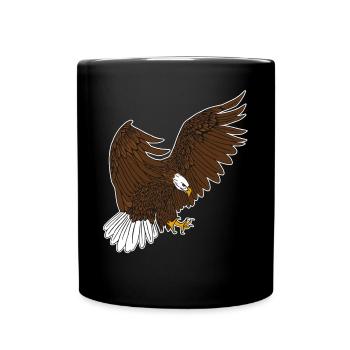 Bald Eagle - Full Colour Mug - black - Front