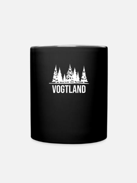 Vogtländer Geschenk Vogtland Heimat Urlaub - Tasse einfarbig - Schwarz
