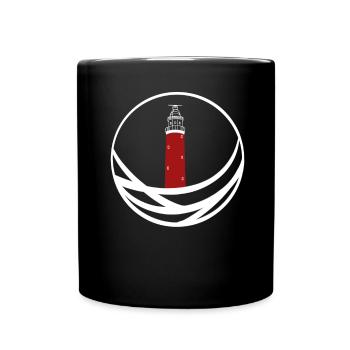 Leuchtturm Texel Holland - Tasse einfarbig - Schwarz - Vorne