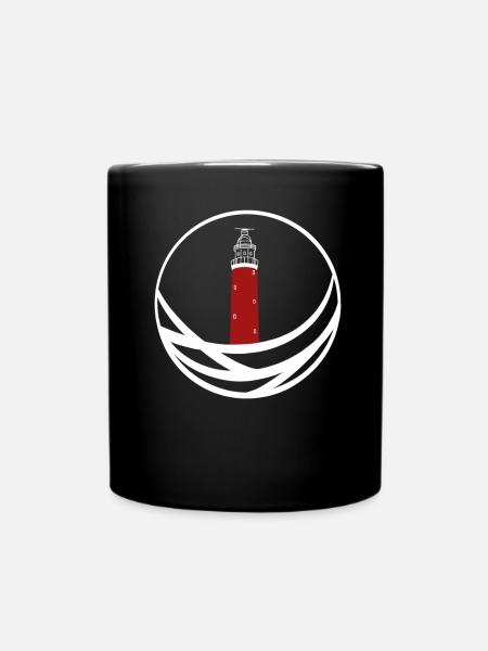 Leuchtturm Texel Holland - Tasse einfarbig - Schwarz