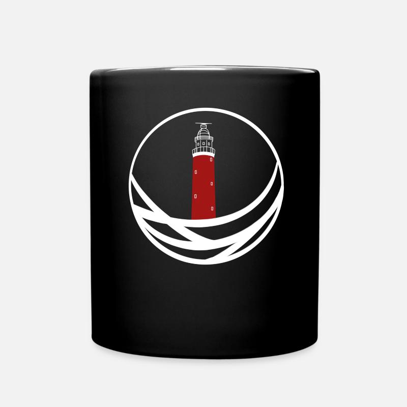 Leuchtturm Texel Holland - Tasse einfarbig - Schwarz