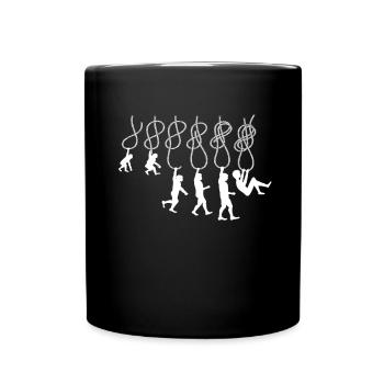 Evolution Klettern Kletterknoten Achter Knoten - Tasse einfarbig - Schwarz - Vorne