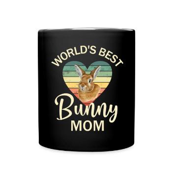 Rabbit Rabbit - Full Colour Mug - black - Front