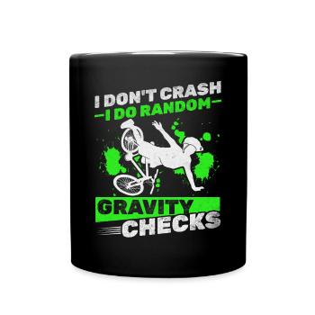 I don't crash I do random - Full Colour Mug - black - Front