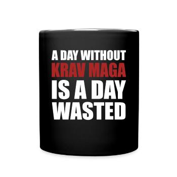 Krav Maga Training - Ein Tag ohne Krav Maga ist - Tasse einfarbig - Schwarz - Vorne