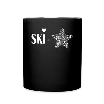 Skieur Ski Ski Professionnel Ski Apres-Ski - Mug uni - noir - Devant