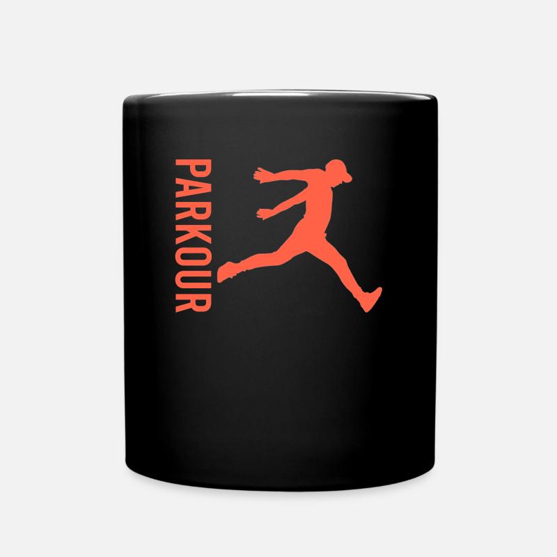 Parkour - Tasse einfarbig - Schwarz