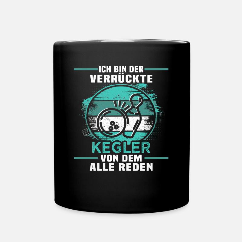 Kegel Designs Geburtstag Kegler - Tasse einfarbig - Schwarz