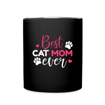 Best cat mom ever - Full Colour Mug - black - Front