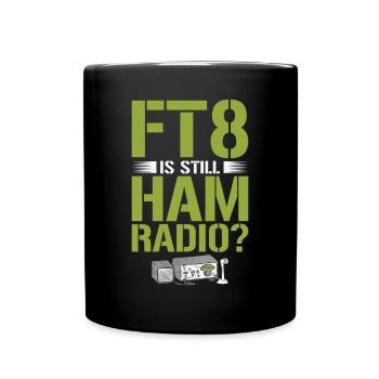 Funk Amateur Funker Funken Radio Hobby Geschenk - Tasse einfarbig - Schwarz - Vorne