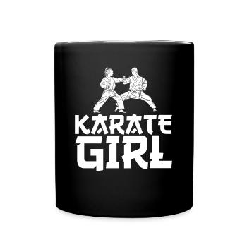 Karate Sport Chinesischer Kampf Kampfsport - Tasse einfarbig - Schwarz - Vorne