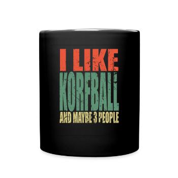 Korfball saying funny - Full Colour Mug - black - Front