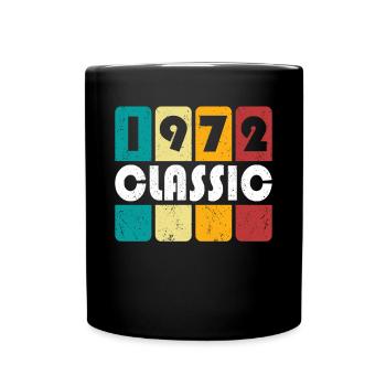 50ème anniversaire millésime 1972 Classique 1972 - Mug uni - noir - Devant