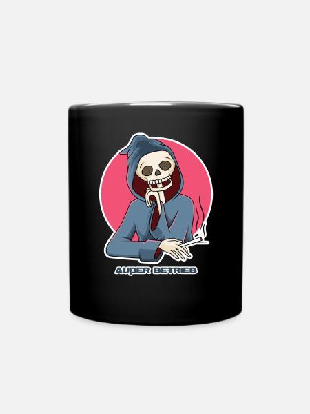 Außer Betrieb - Tasse einfarbig - Schwarz