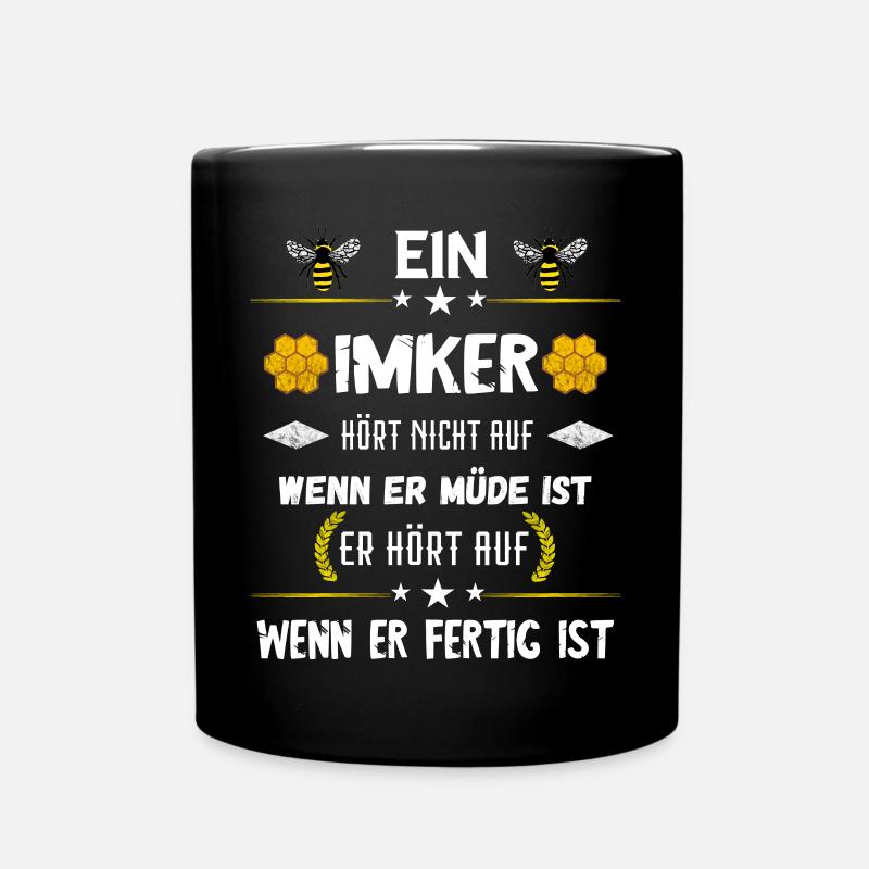 Imker Bienenwächter Zeidler Honig Biene Bienenzüch - Tasse einfarbig - Schwarz