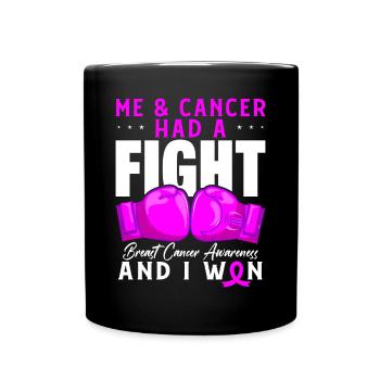 Krebs Chemotherapie Chemo Geschenk - Tasse einfarbig - Schwarz - Vorne