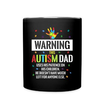 Autist Autismus Autisten Autistisch Geschenk - Tasse einfarbig - Schwarz - Vorne