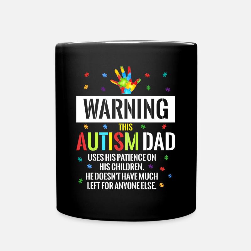 Autist Autismus Autisten Autistisch Geschenk - Tasse einfarbig - Schwarz