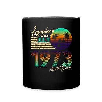 Legendary since Geburtstag July 1972 - Tasse einfarbig - Schwarz - Vorne