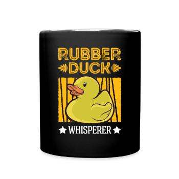 Rubber Duck Whisperer Gummiente - Full Colour Mug - black - Front
