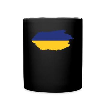 Drapeau de l’Ukraine - Mug uni - noir - Devant