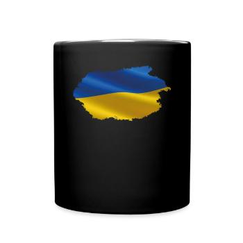 Ukraine Flag - Full Colour Mug - black - Front