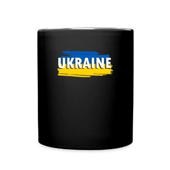 Drapeau de l’Ukraine - Mug uni - noir - Devant