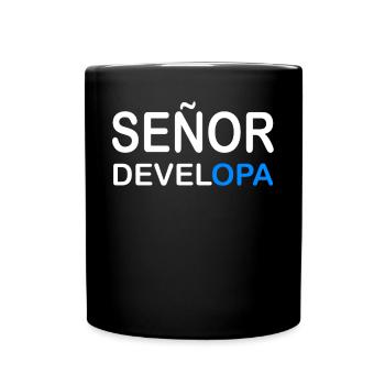 Señor Developa - Tasse einfarbig - Schwarz - Vorne