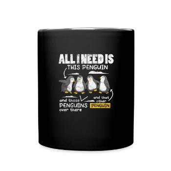 Penguin - Full Colour Mug - black - Front