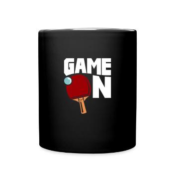 Ping-Pong Tischtennis Pingpong Ping Pong Geschenk - Tasse einfarbig - Schwarz - Vorne