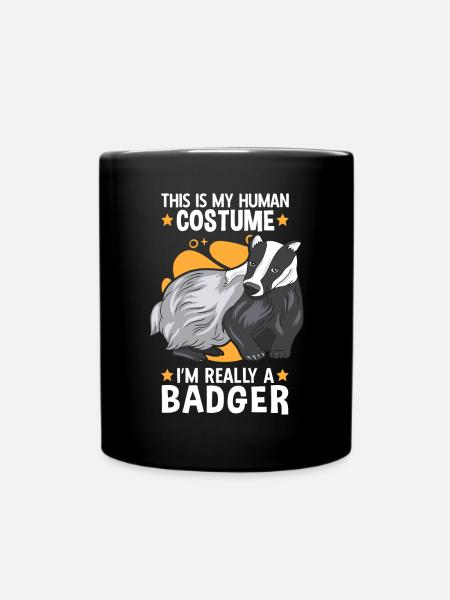 C’est mon costume de blaireau de miel martre blaireau - Mug uni - noir