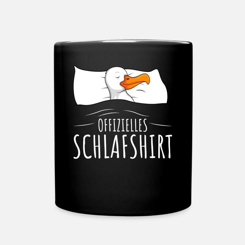 Offizielles Schlafshirt Möwen Moin Möwe - Tasse einfarbig - Schwarz