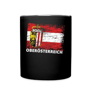 Oberösterreich - Österreich Upper Austria / Linz - Full Colour Mug - black - Front