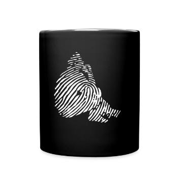 Sociologist Fingerprint - Tasse einfarbig - Schwarz - Vorne