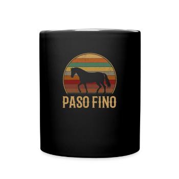paso fino horse, paso fino - Tasse einfarbig - Schwarz - Vorne