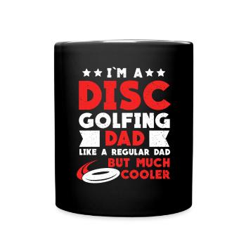 Je suis un disc golf dad disc golf frisbee golf - Mug uni - noir - Devant