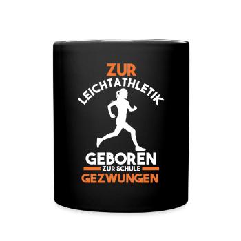 Leichtathletik - Tasse einfarbig - Schwarz - Vorne