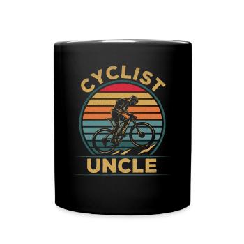 Cyclists Uncle Mountain Bikers Cyclists MTB - Full Colour Mug - black - Front