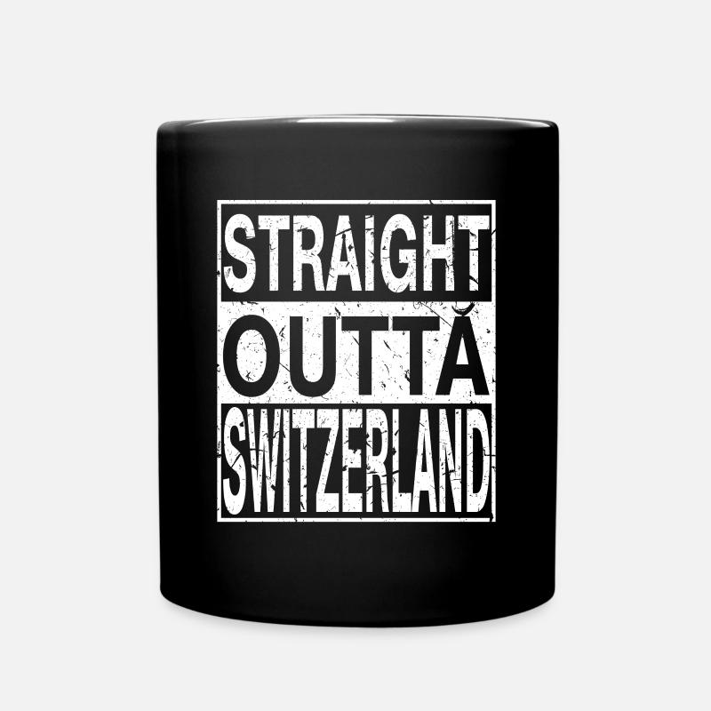Suisse Tout droit sortie Suisse - Mug uni - noir